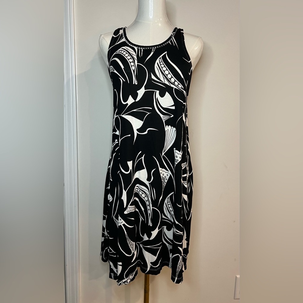 AVA LYNN SUNDRESS BARBIECORE PULL ON POCKETS VACATION BBQ CASUAL S